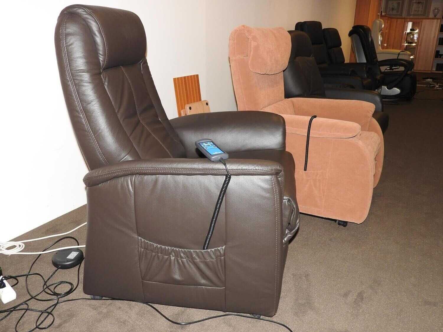 himolla - Sessel 9107-XL Leder 71 Torro Braun mit 3-motoriger Verstellung - 2