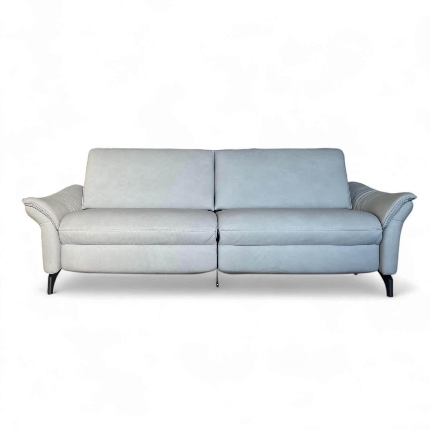 himolla - Sofa 1178 Spektra Echtleder Leonessa Azur Blau Grau Füße Metall Anthrazit Mit Elektrischer Wallfree Funktion - 6