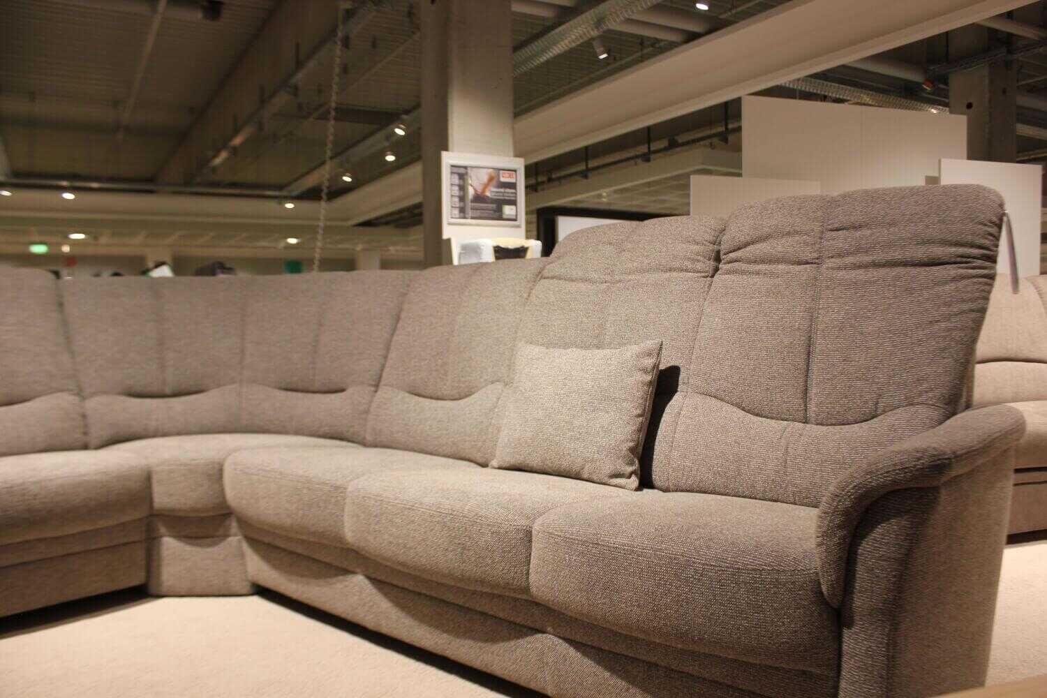 Dietsch - Eckgarnitur Comfort Plus Stoff Grau mit Sessel - 2