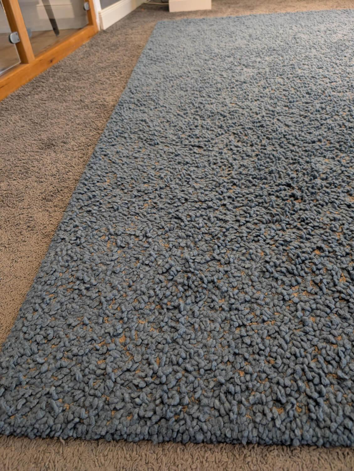 Jab Anstoetz - Teppich 240x170 Lana Mix Blau Beige - 2