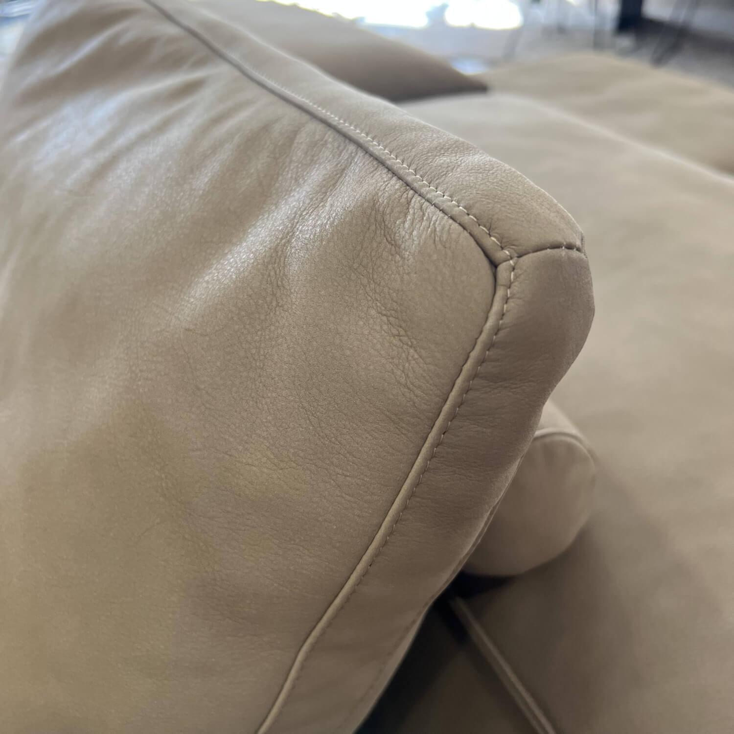 Living Divani - Sofa Extrasoft Leder Seta New Scotland Tortora 702 - 6