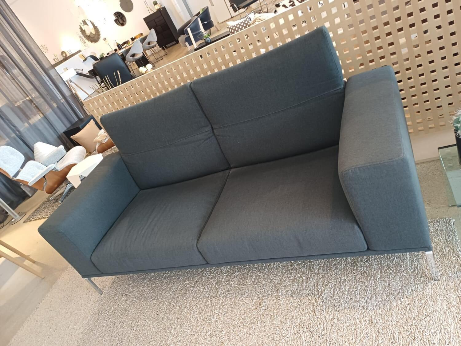 Cassina - Sofa Moov Stoff Panama Grau Gestell Chrom Rückenteile Unabhängig Voneinander Klappbar - 6