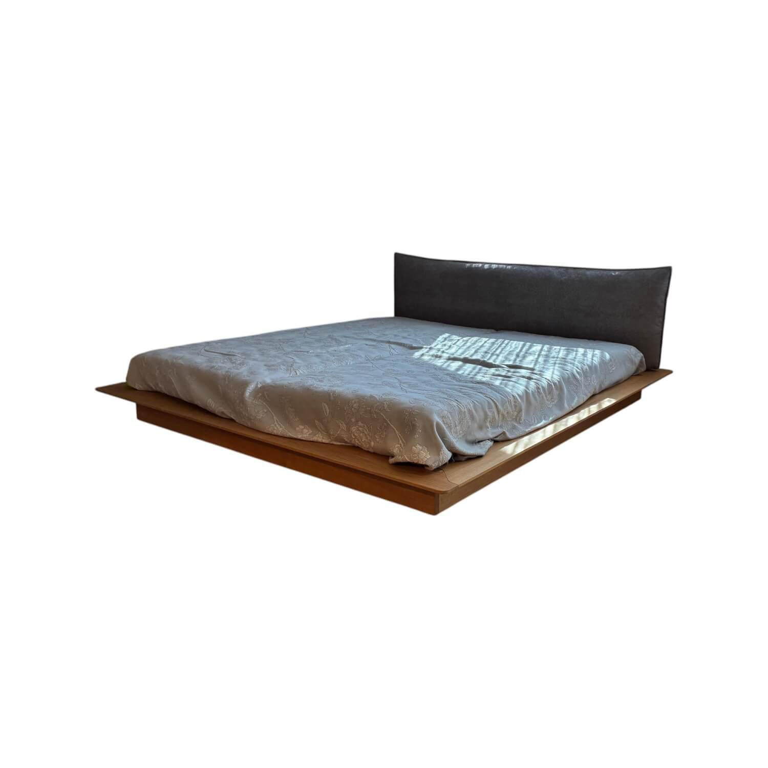 Zeitraum - Bett Grand Yoma Massivholz Eiche Geölt Mit Polsterkopfteil - 1