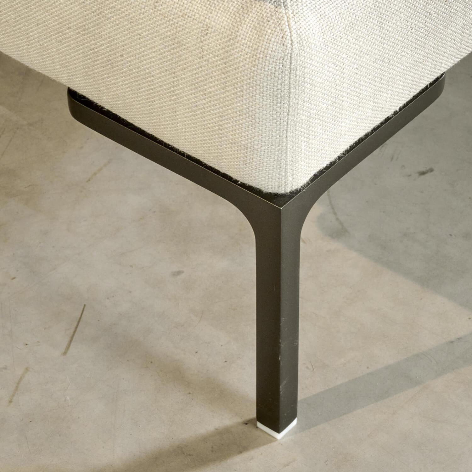 B&B Italia - Sofa Charles Endelement rechts  Stoff SUSA Farbe 2019101 Füße Nickel Bronzefarben - 7