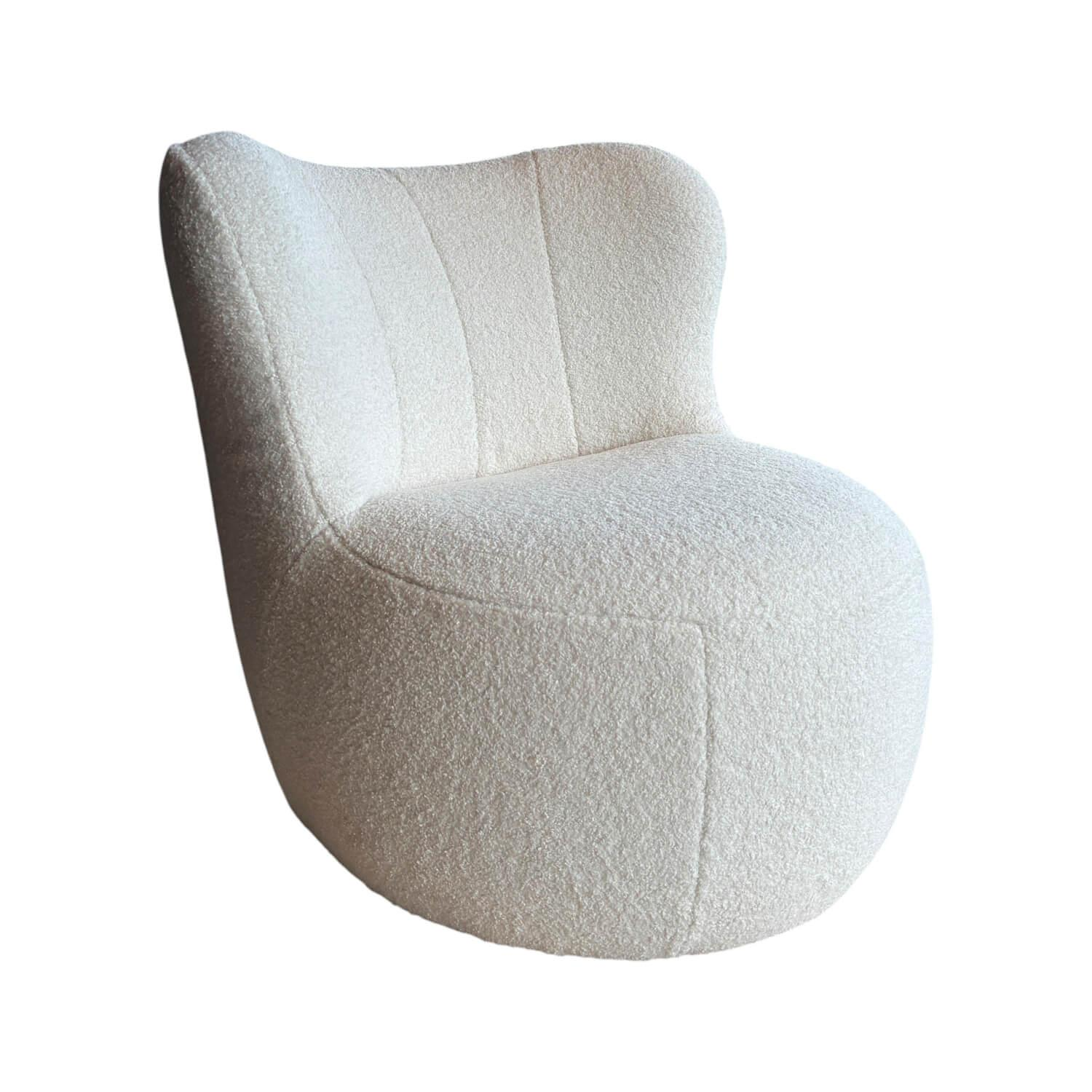 freistil Rolf Benz - Sessel SE 173 Stoff 6530 Cremeweiß Füße Kunststoffgleiter - 1