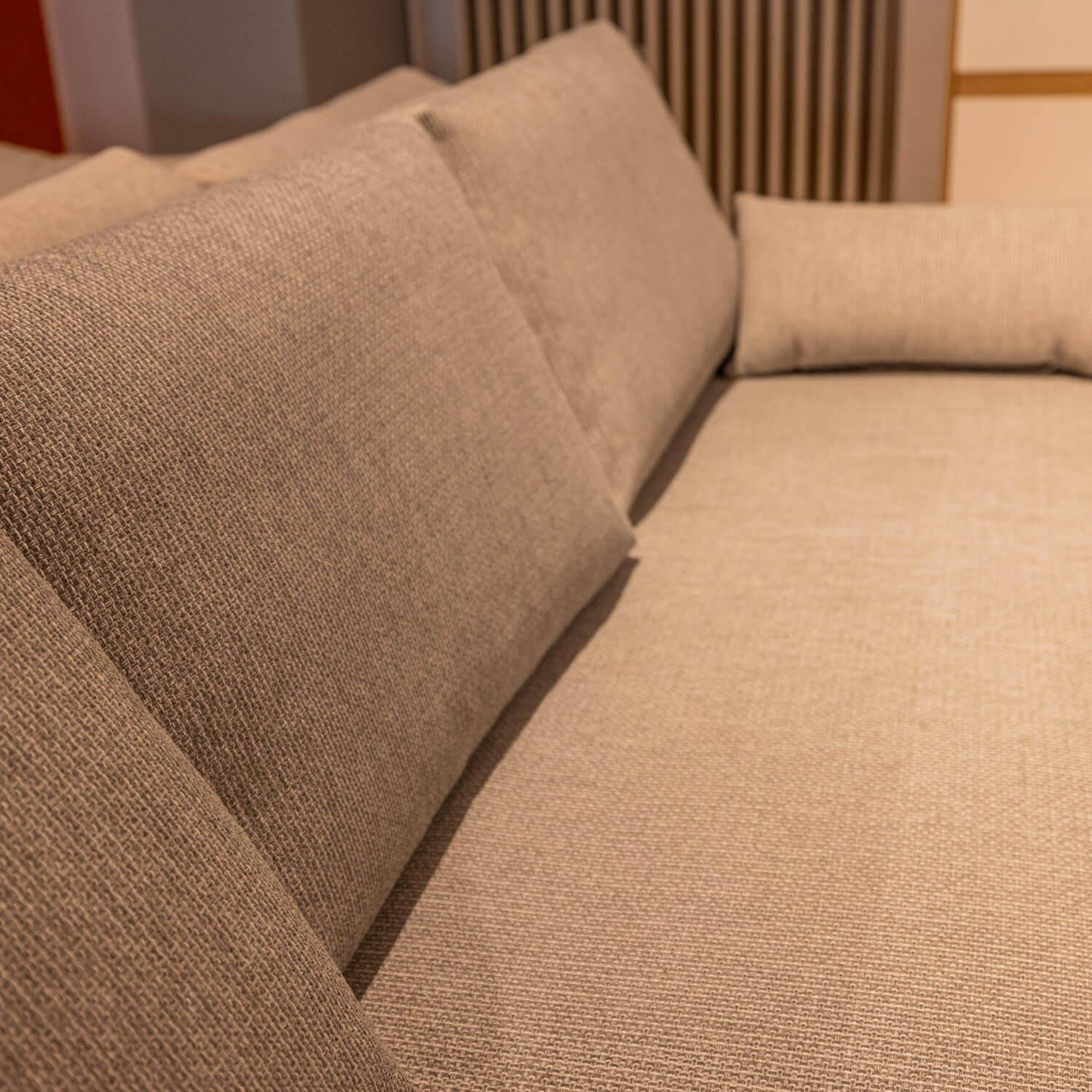 freistil Rolf Benz - Upholstered suite 170 Fabric 4020 Silver gray Steel base black Including 2 cushions - 8