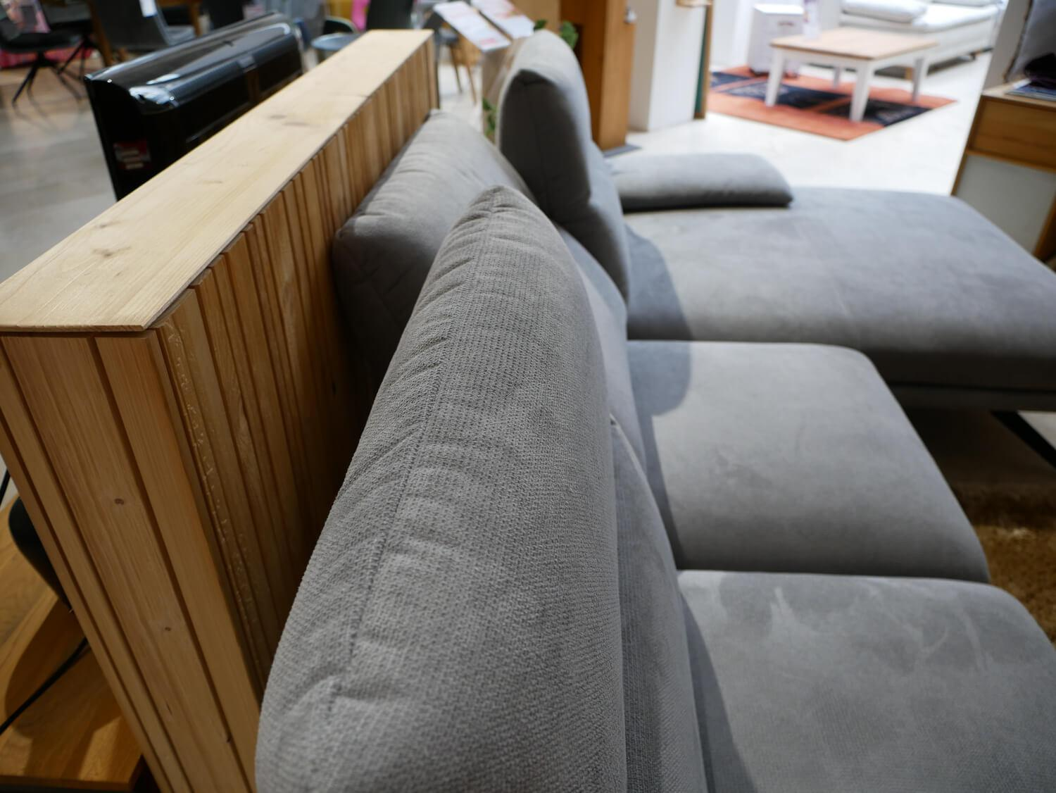 DFM - Ecksofa Klier Concept NO-01 Stoff Regain 167 Zinc Grau Metall Schwarz - 5