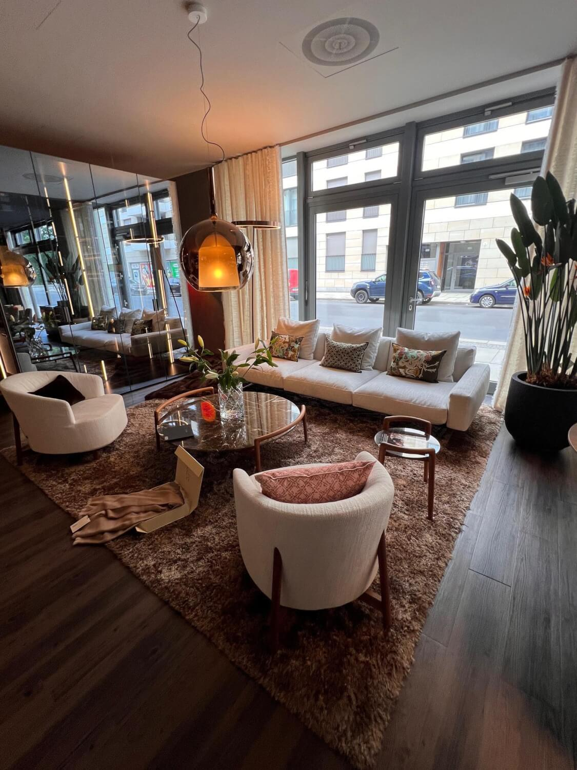 Flexform - Sofa Softdream Stoff Crem Hellgrau Mix Inklusive Kissen - 7