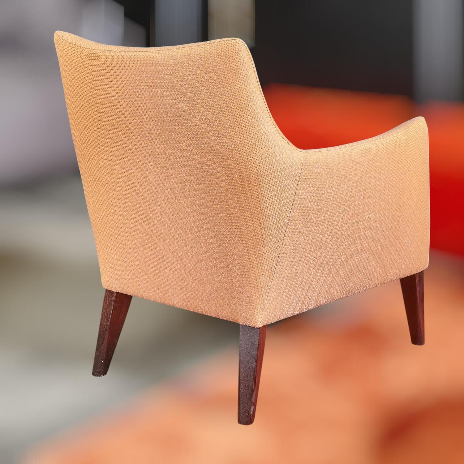 Bielefelder Werkstätten - Coco Beistellsessel Stoff Minimo 9-2463-060 Beige Braun - 6