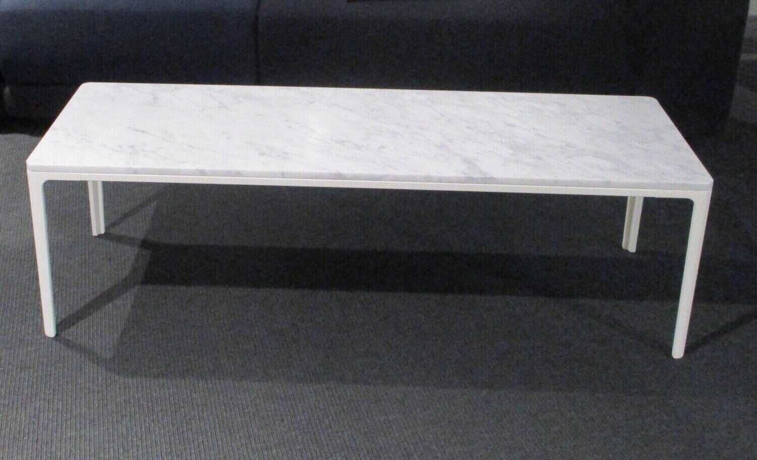 Couchtisch Plate Table Carrara Marmor Gebürstet Gewachst