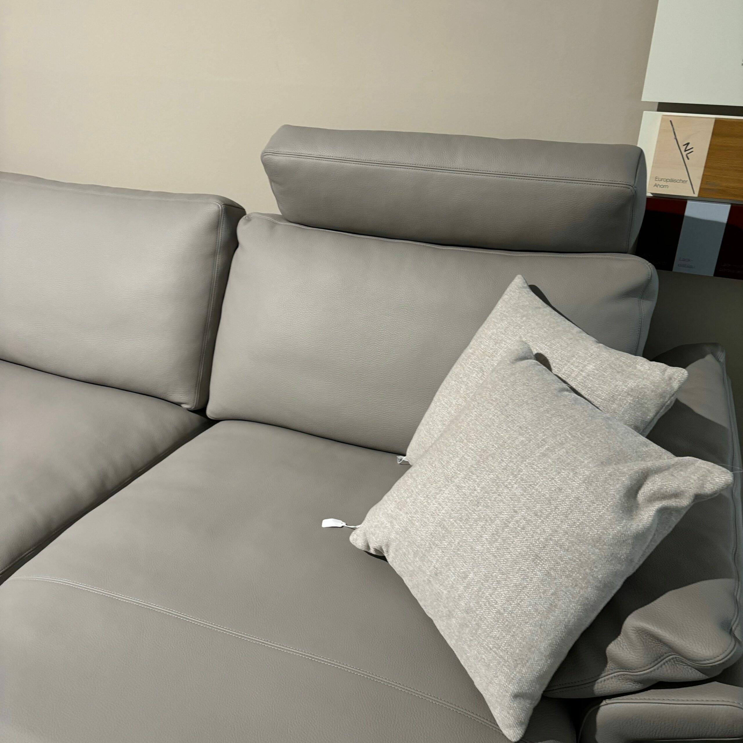 Erpo - Corner sofa Classics 960 43.200 pebble skid high gloss with headrest - 6