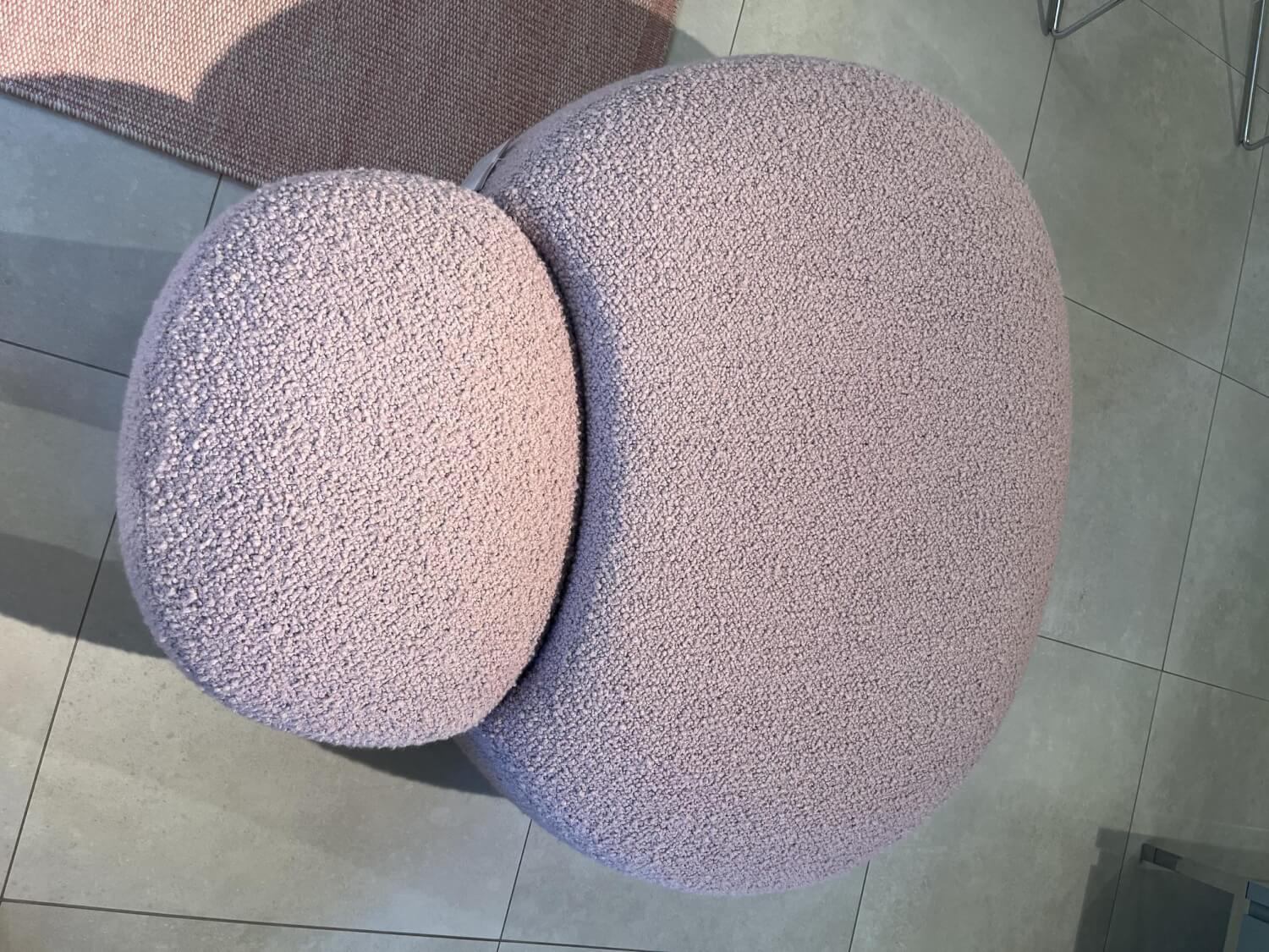 Kartell - Hocker Aaland Stoff Bouclé New Stretch K2 Rosa - 2