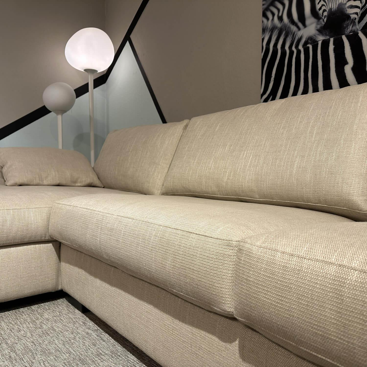 Bielefelder Werkstätten - Ecksofa Inspiration Stoff Elliot 1550 272 Beige Inklusive 2 Armlehnkissen - 7
