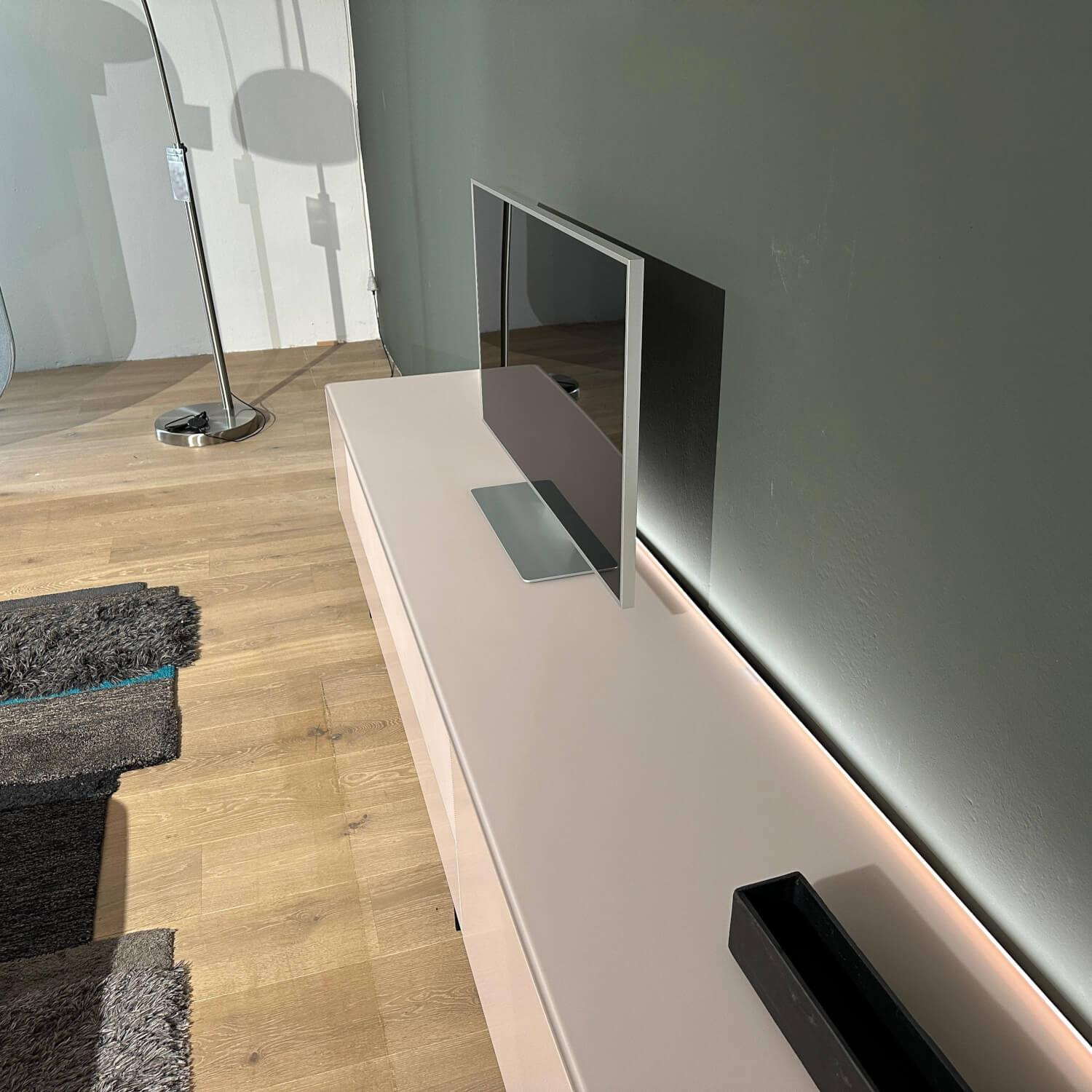 Sudbrock - Sideboard Goya Lack 481 Antik Rosa Abdeckplatte Glas Gefrostet Lackiert Mit Indirekter Beleuchtung - 7