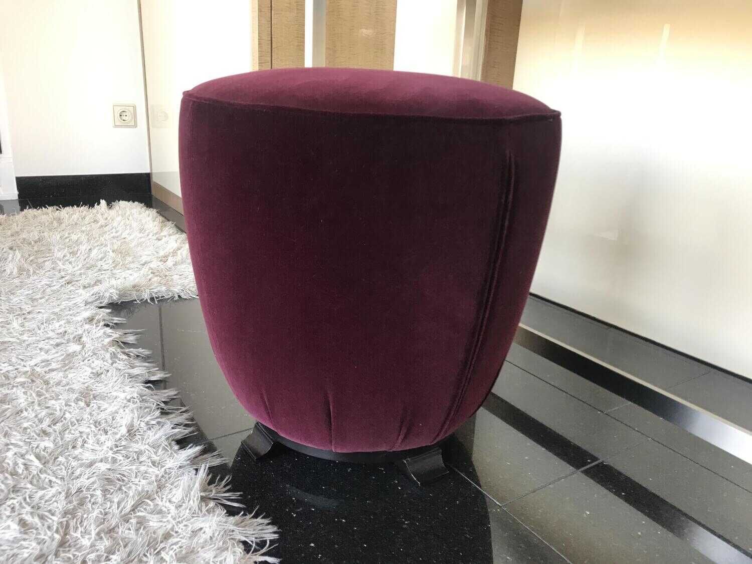 Giorgetti - Hocker Topaze Stoff G Violett - 4