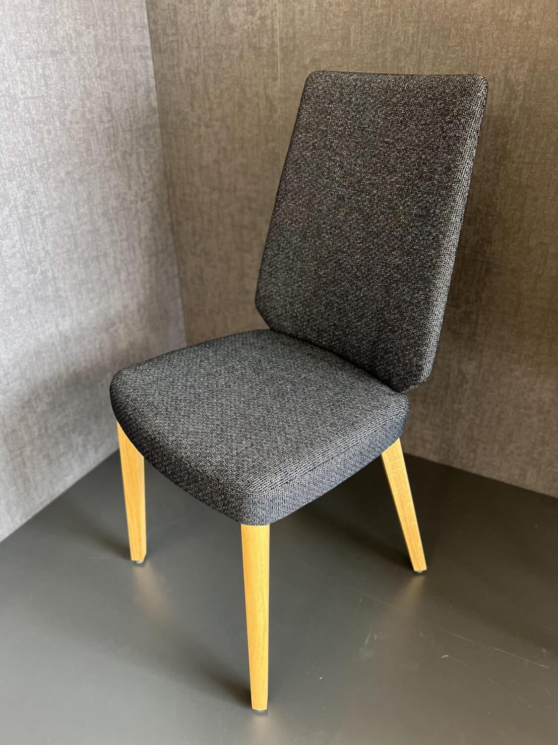 Hülsta - 5er-Set Stuhl S 800 Stoff 4403 Schwarz - 4