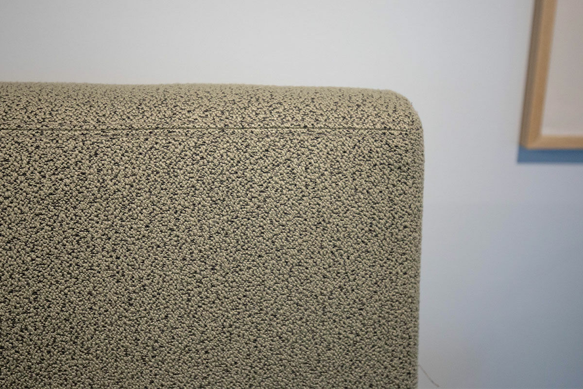 Brühl - Ecksofa Roro Medium Spring Stoff 5275-31 Hellgrün Gestell Verchromt Glänzend - 6