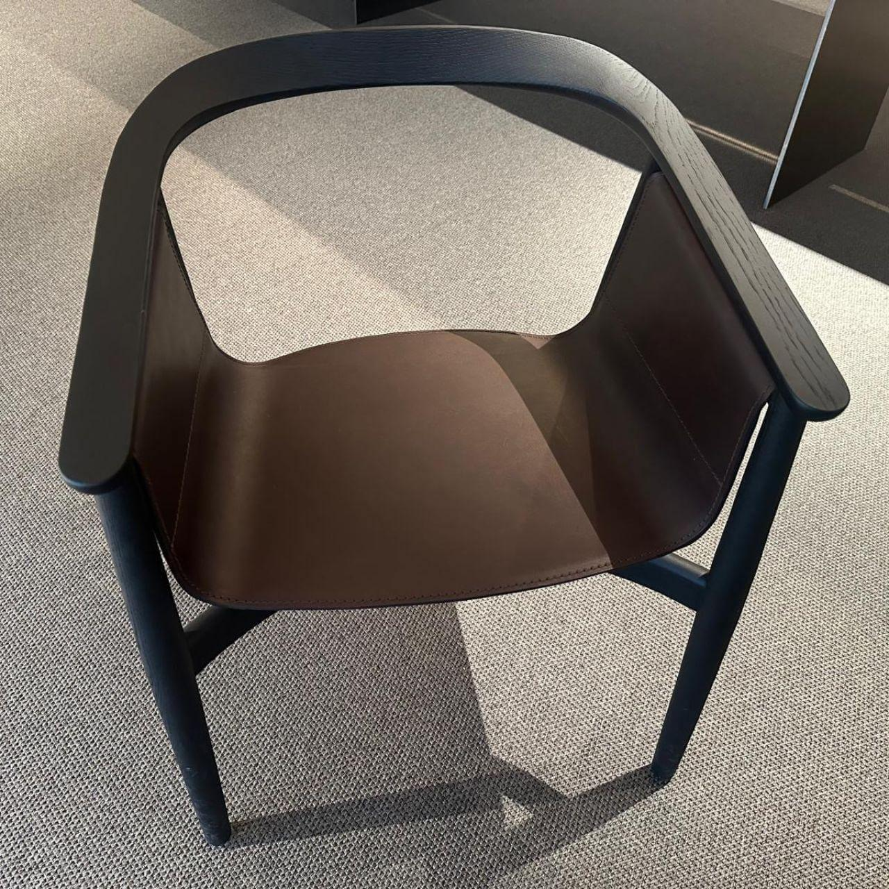 Zeitraum - Stuhl Pelle Cord Eiche Graphitschwarz Kernleder Schwarz (28 Stück vorhanden) - 10