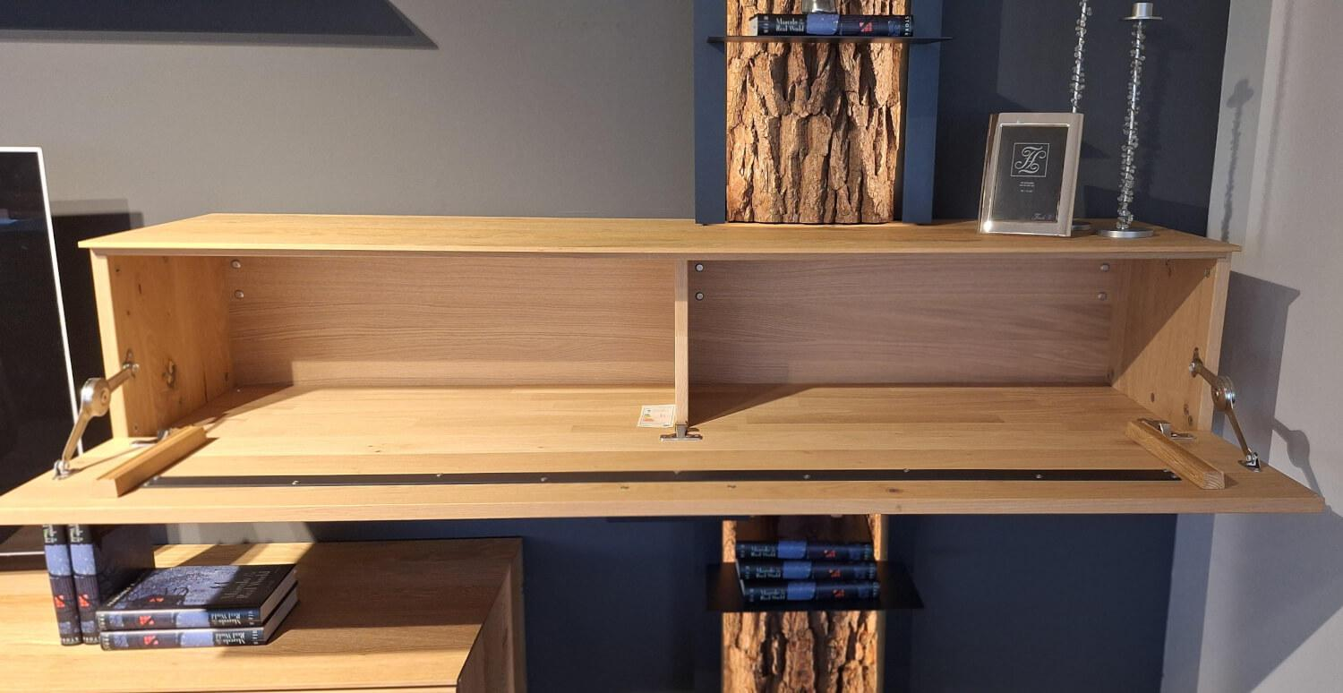 Hartmann - Wohnwand Runa Kerneiche Natur Massiv Gebürstet - 13