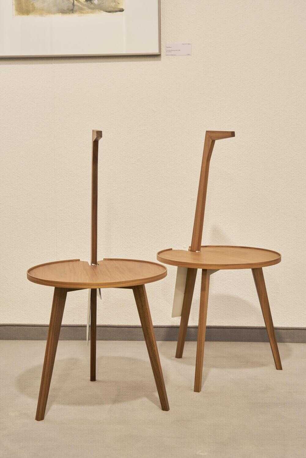 Cassina - Beistelltisch Set Cicognino in Nussbaum - 1