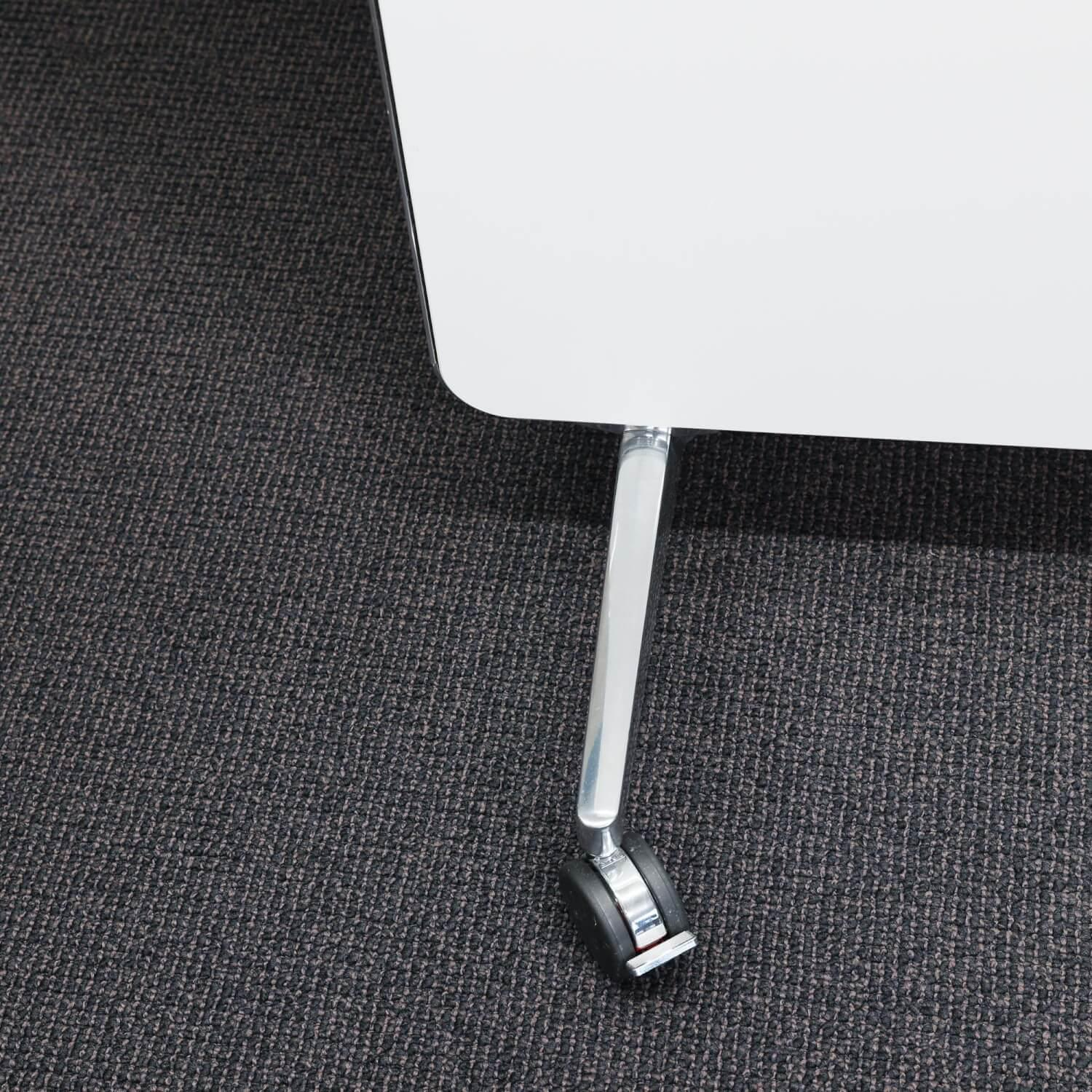 mobica+ - Mobiler Arbeitsplatz Nomado Kantenschutz Aluminiumprofil Wand Hochglanzbeschichtung Fuß Aluminium Poliert - 8