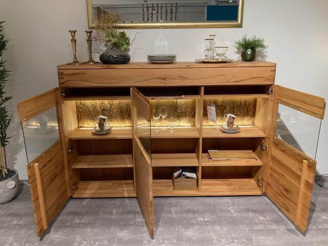 Natura - Sideboard Cartago Soft Astbuche Massiv Natur Geölt - 2