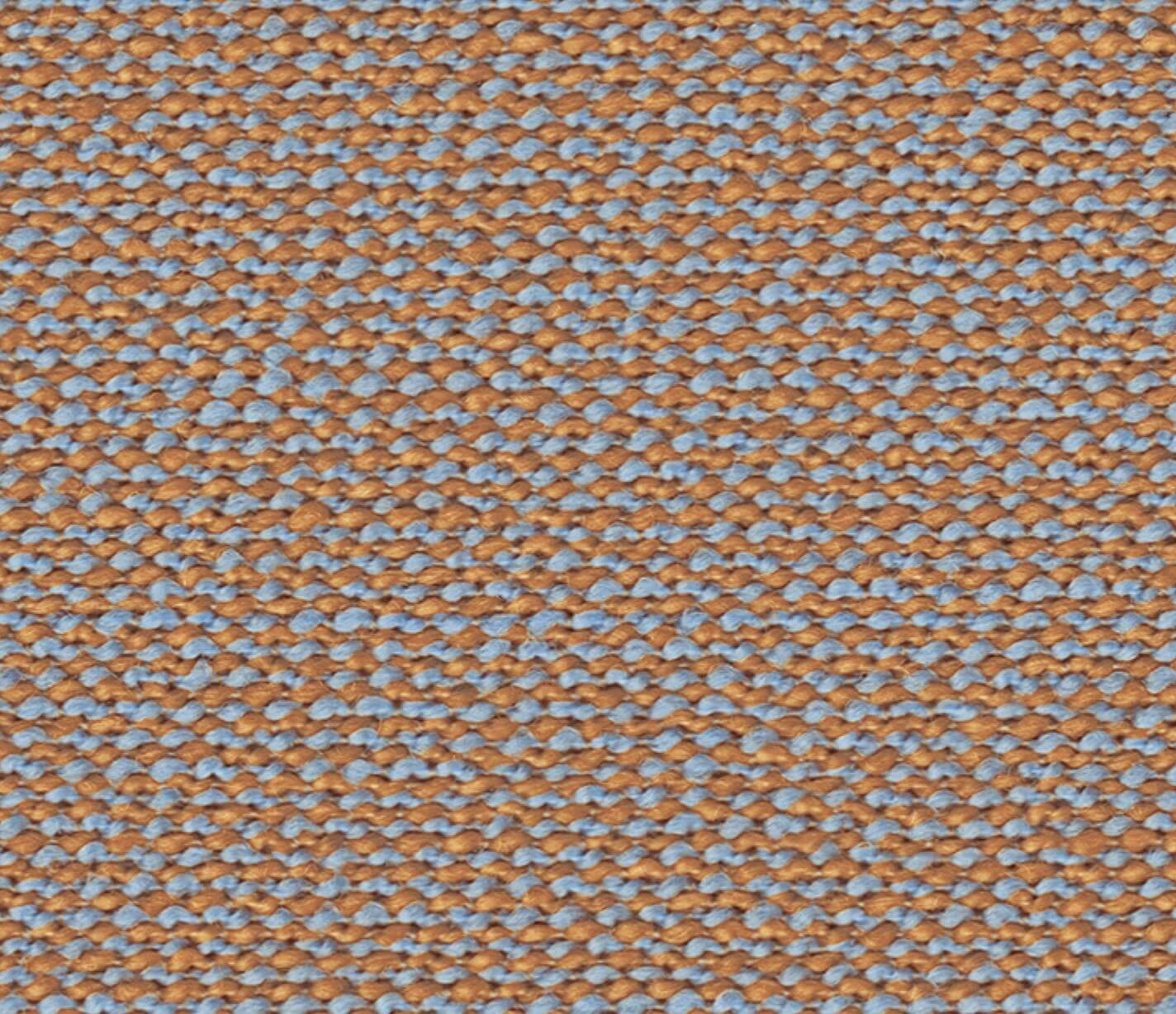 COR - 6er-Set Stuhl Jalis Stoff Arco Jade Blau-Orange Gestell Pulverbeschichtet Schwarz - 7