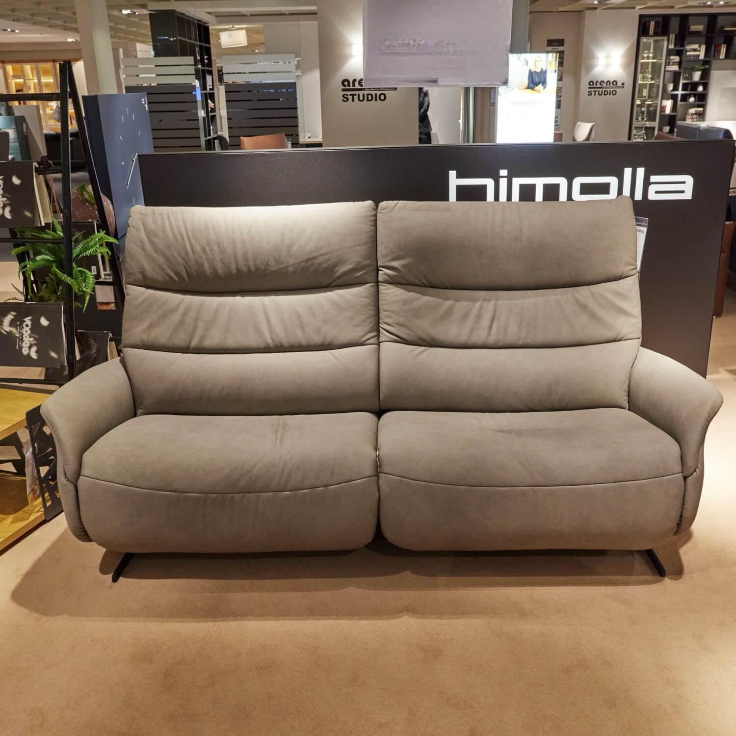 himolla - Sofa Houston 4051 Leder Leonessa Fjord Grau Metallkufe Anthrazit Pulverbeschichtet - 3