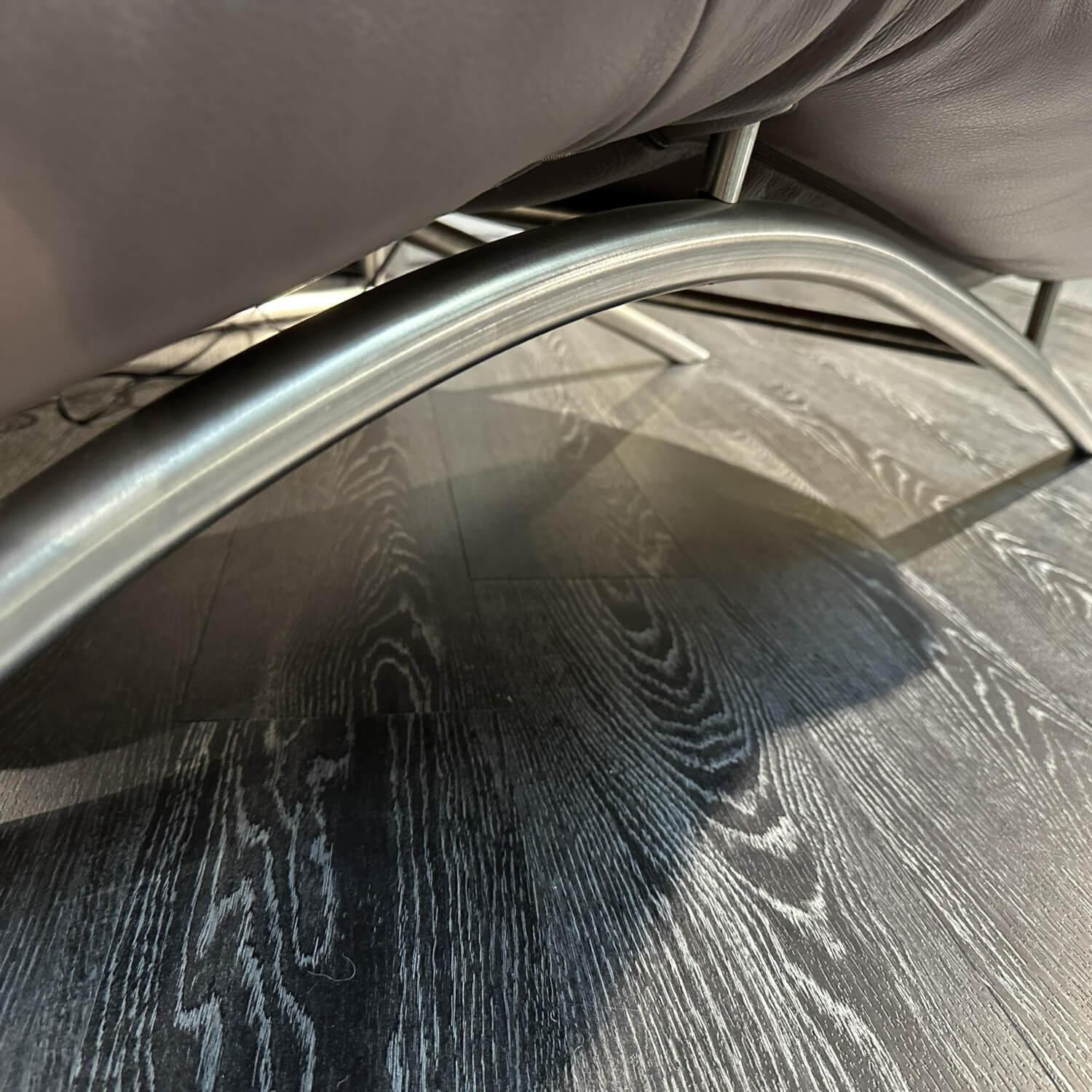 Koinor - Liege Joleen Mit Elektromotor Leder C-Classic Melange Braun Untergestell Edelstahl Polsterung Besonders Leger - 7