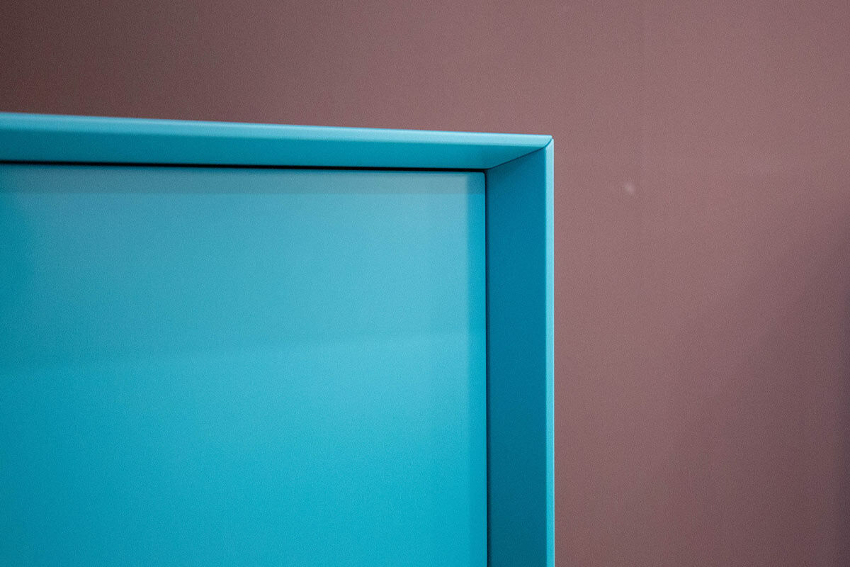 Möller Design - Kommode Rag Box K60 Lack Matt 333 Petrol Blau Mit 3 Schubladen - 3