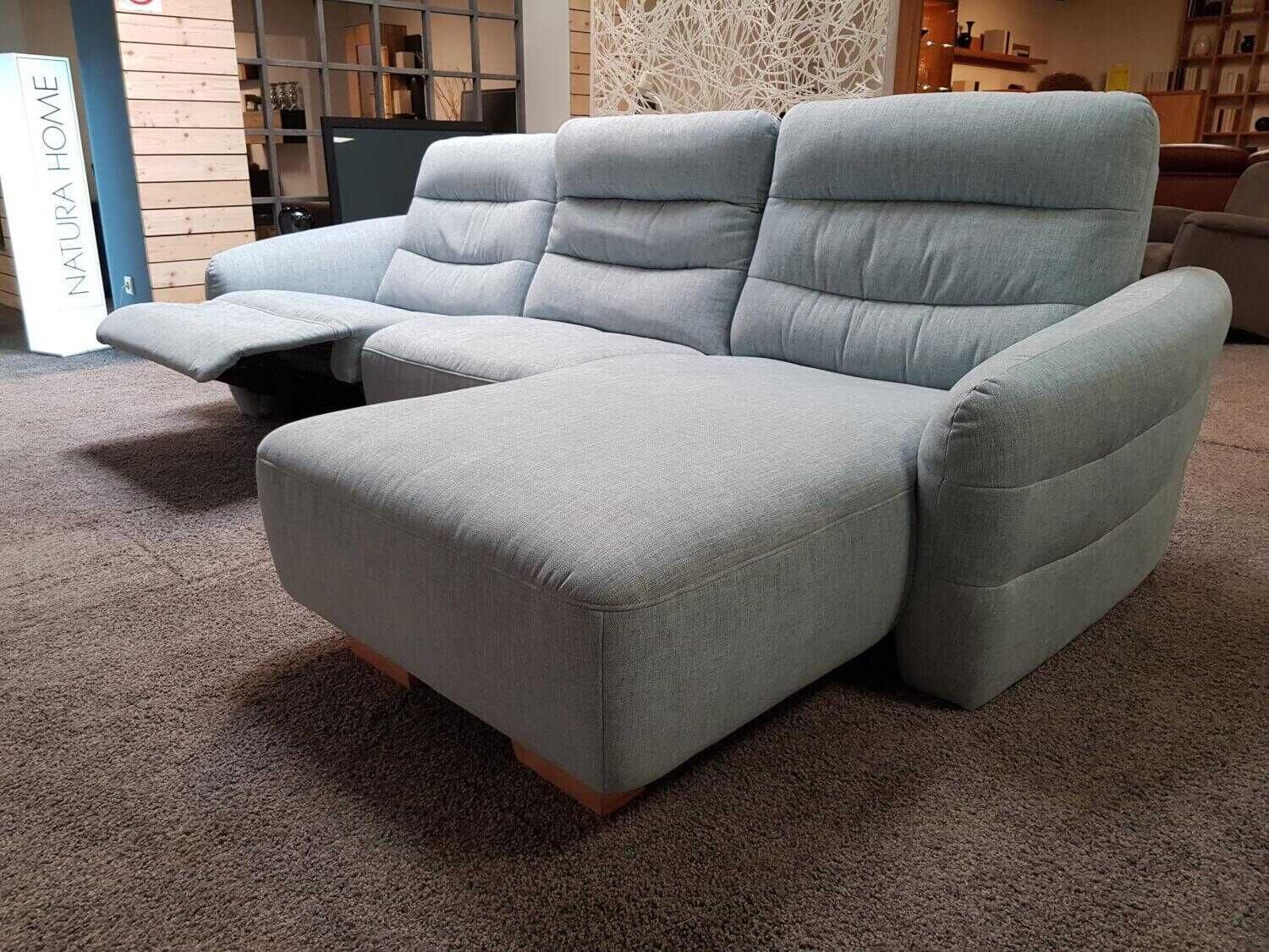 Natura - Ecksofa Manchester Stoff Glory Sky D Blau mit Relaxfunktion - 8