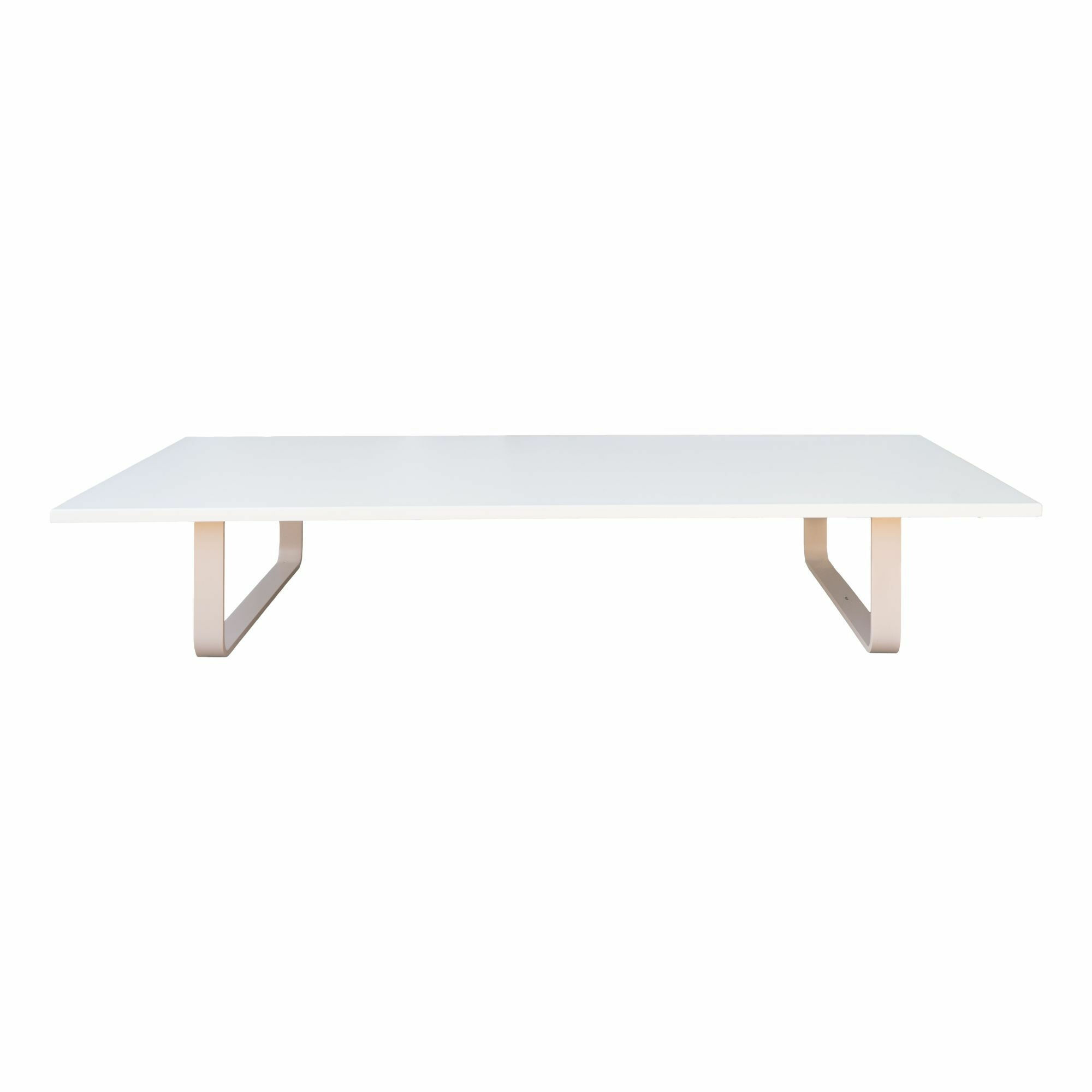 Kettal - Couchtisch Bitta Lounge Platte Aluminium Tuff 05C Weiß Gestell Aluminium Sand Dune 07C Beige - 1