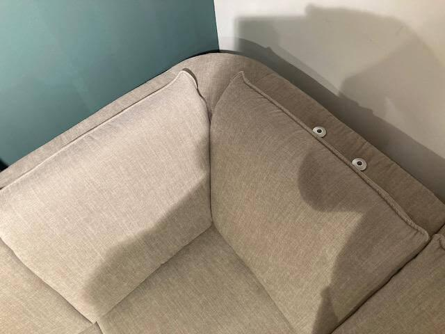 Natura - Ecksofa Tulsa KS Stoff 20 Longlife Easy Desert Beige mit 2 Kopfstützen - 5