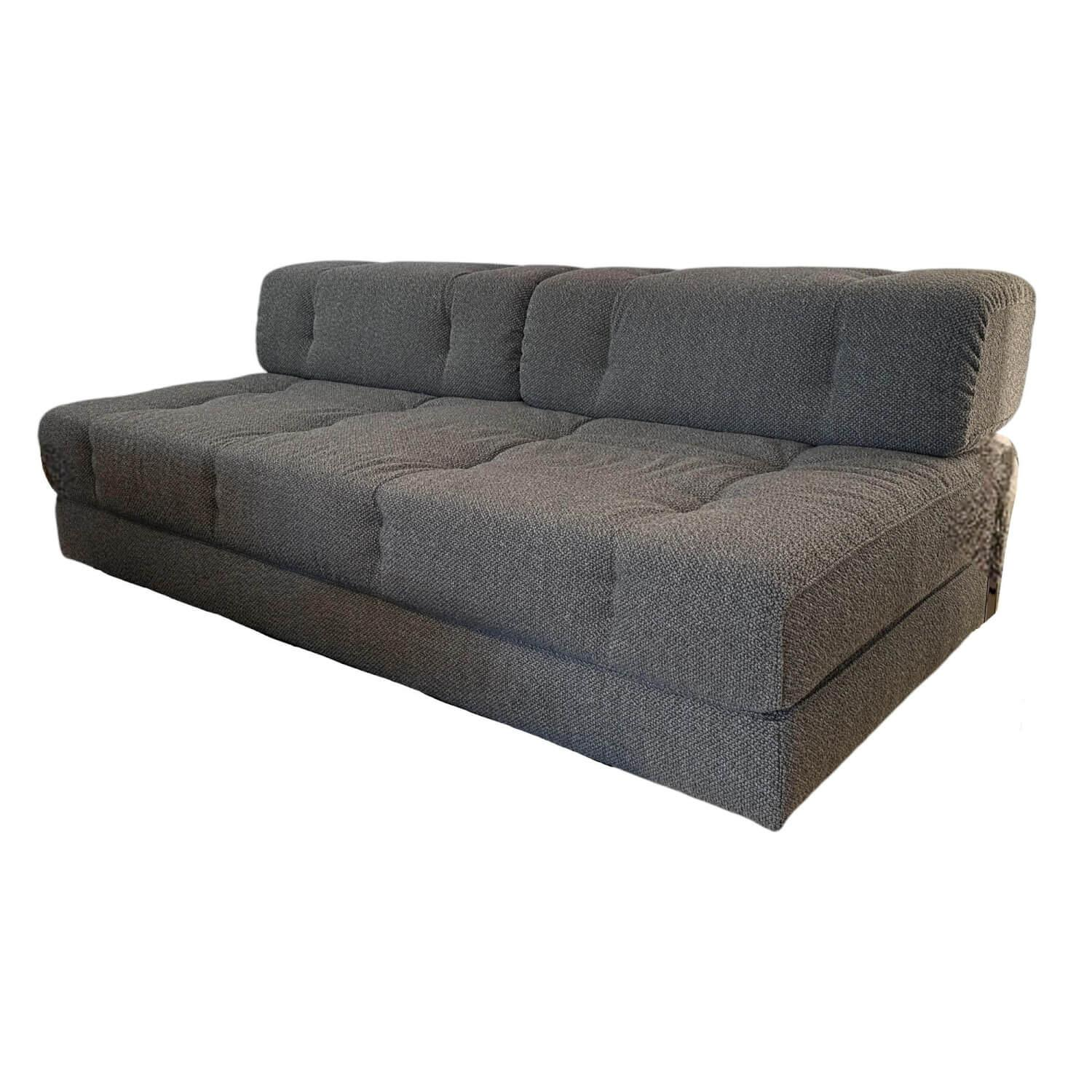 Wittmann - Sofa Atrium Stoff Spellbound Silver Mist 093 Grau Füße Schwarz Mit Schlaffunktion - 1