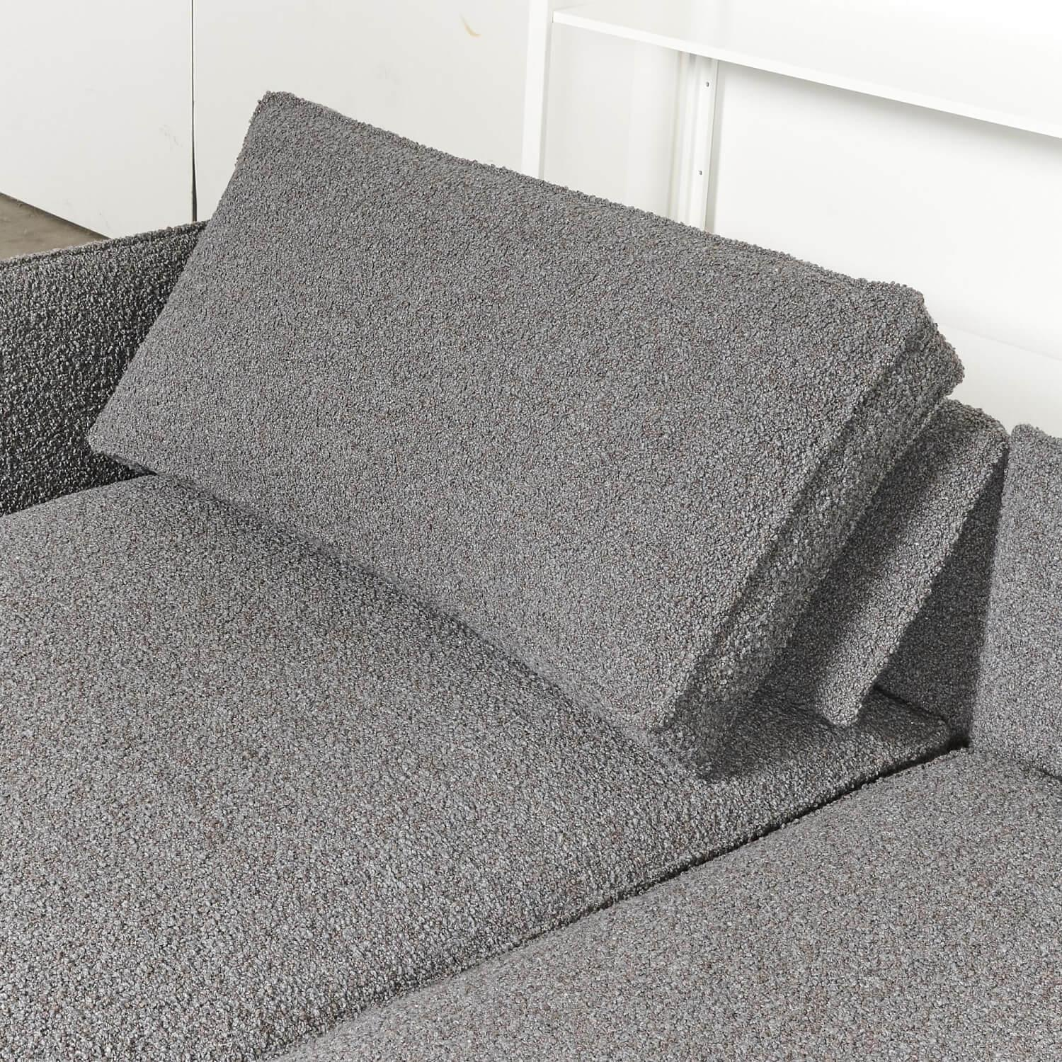 IP Design - Sofa mit Longchair Cube Air Stoff Cooper BW1779-191 Grau - 6