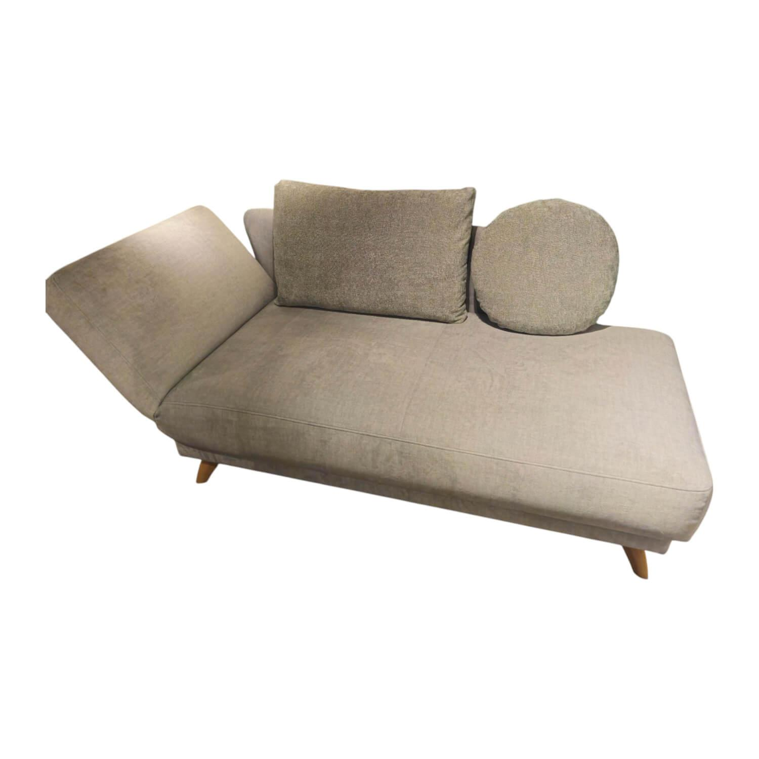 Bali - Sofa Recamiere Esther Stoff 10 Mint 10-9006 Grün Grau - 1