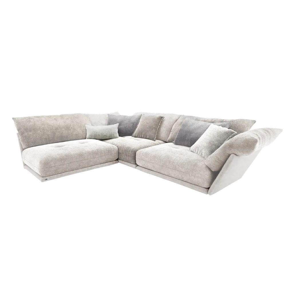Bretz - Ecksofa Esfera Z 102 li Stoff Moonlight/ Lino / Nuvola Grau - 1