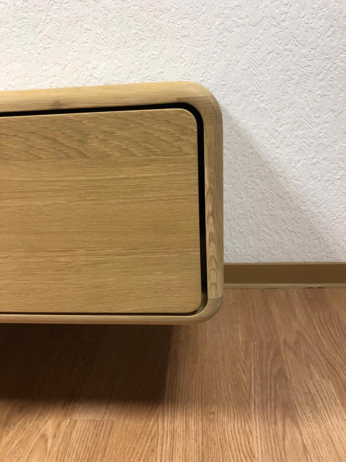Gazzda - Lowboard Fawn Eiche Massiv Weiß Geölt - 7
