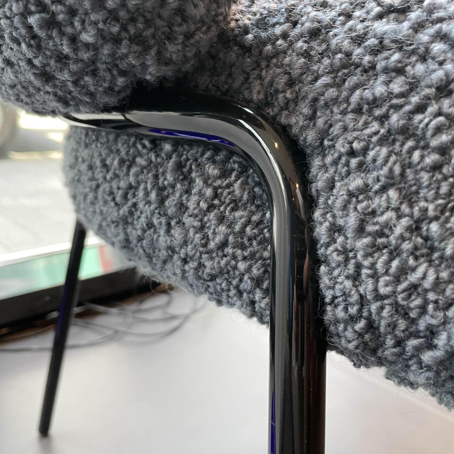 Freifrau - Sessel Nana Armchair High Stoff Nimbus Testa Di Moro Grau Gestell Schwarz - 4