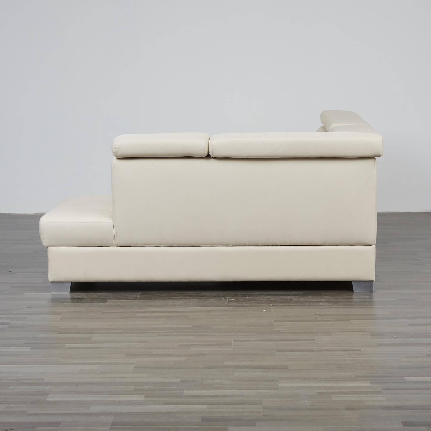 Max Winzer - Eckgarnitur DiscMit Stauraum Und Sitztiefenverstellung Stoff Beige Gestell Silber - 5