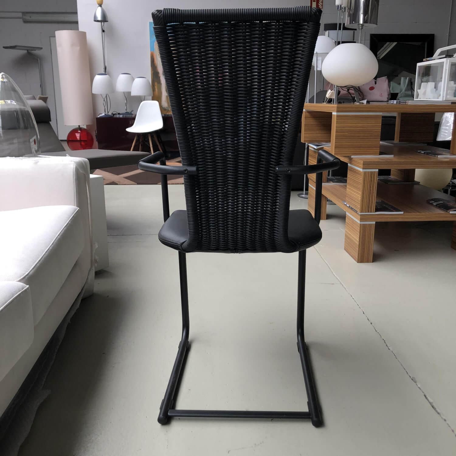 Bacher - 4er-Set D Collect Black Edition P1 Schwarz 2 Stühle 2 Armlehner - 5