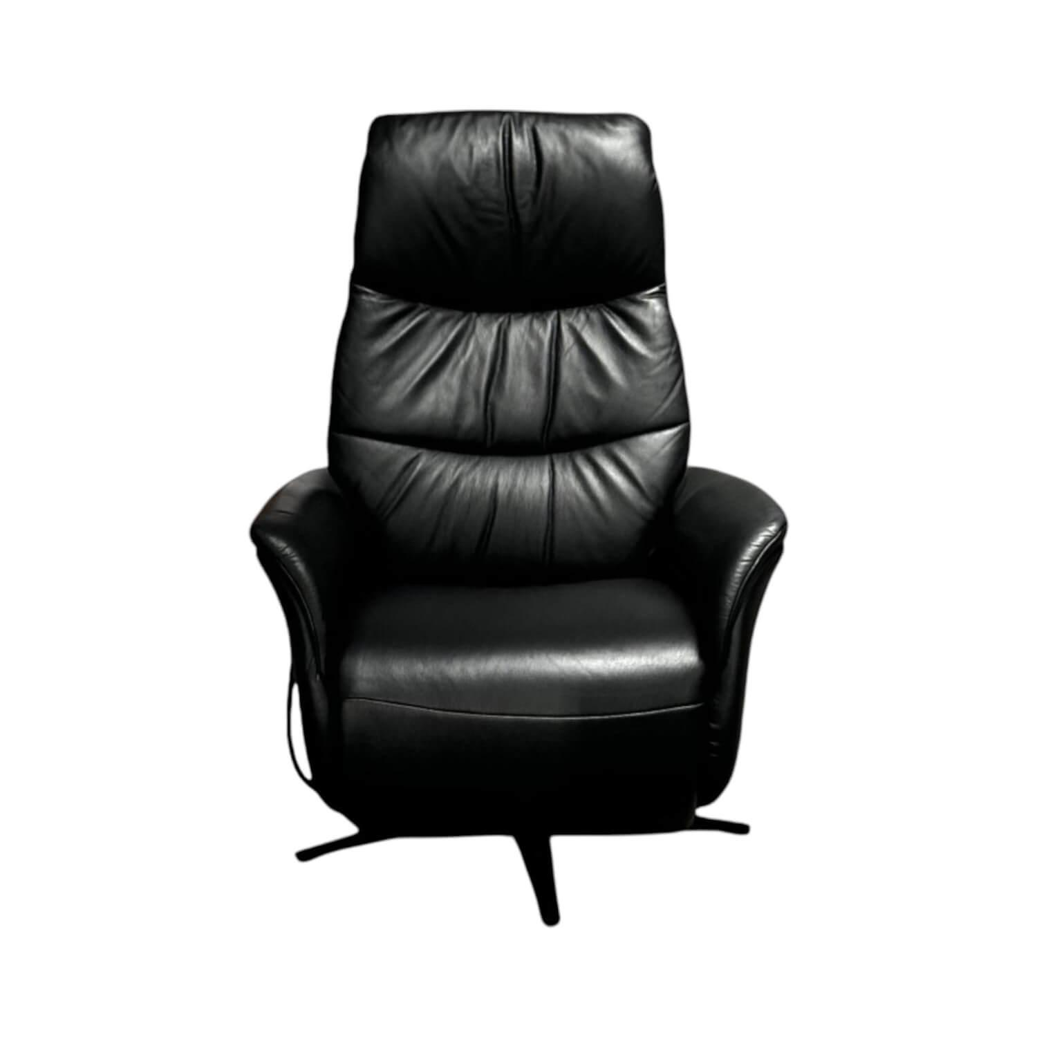 himolla - Sessel 7051 Easy Swing M Leder 24 Longlife Black Schwarz Gestell Metall Schwarz Mit Elektrischer Verstellung - 1