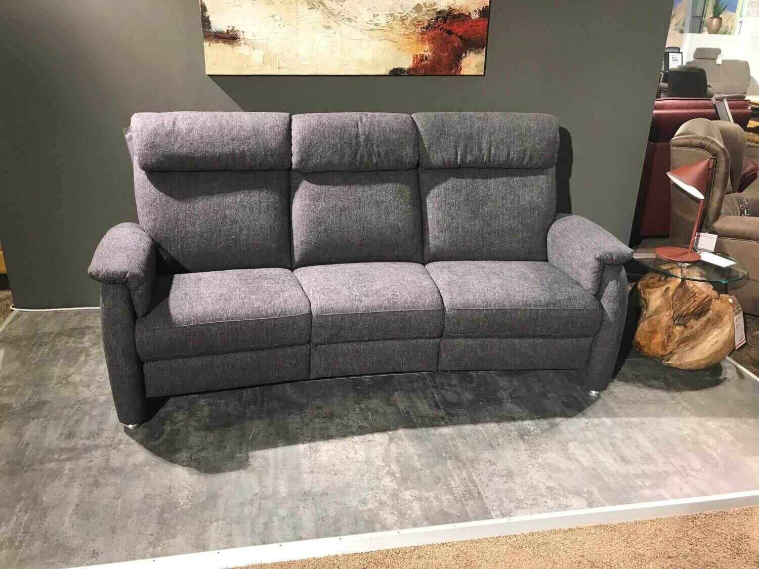Sofa 3600 Stoff Grau mit Mittelkonsole