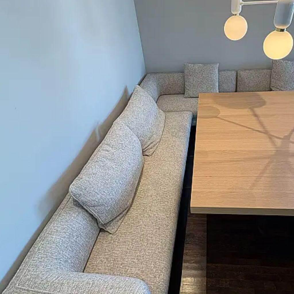 Molteni & C - Ecksofa Paul Stoff WI226 William Seil Beige Gestell Metall Zinnfarbig Anthrazit - 4