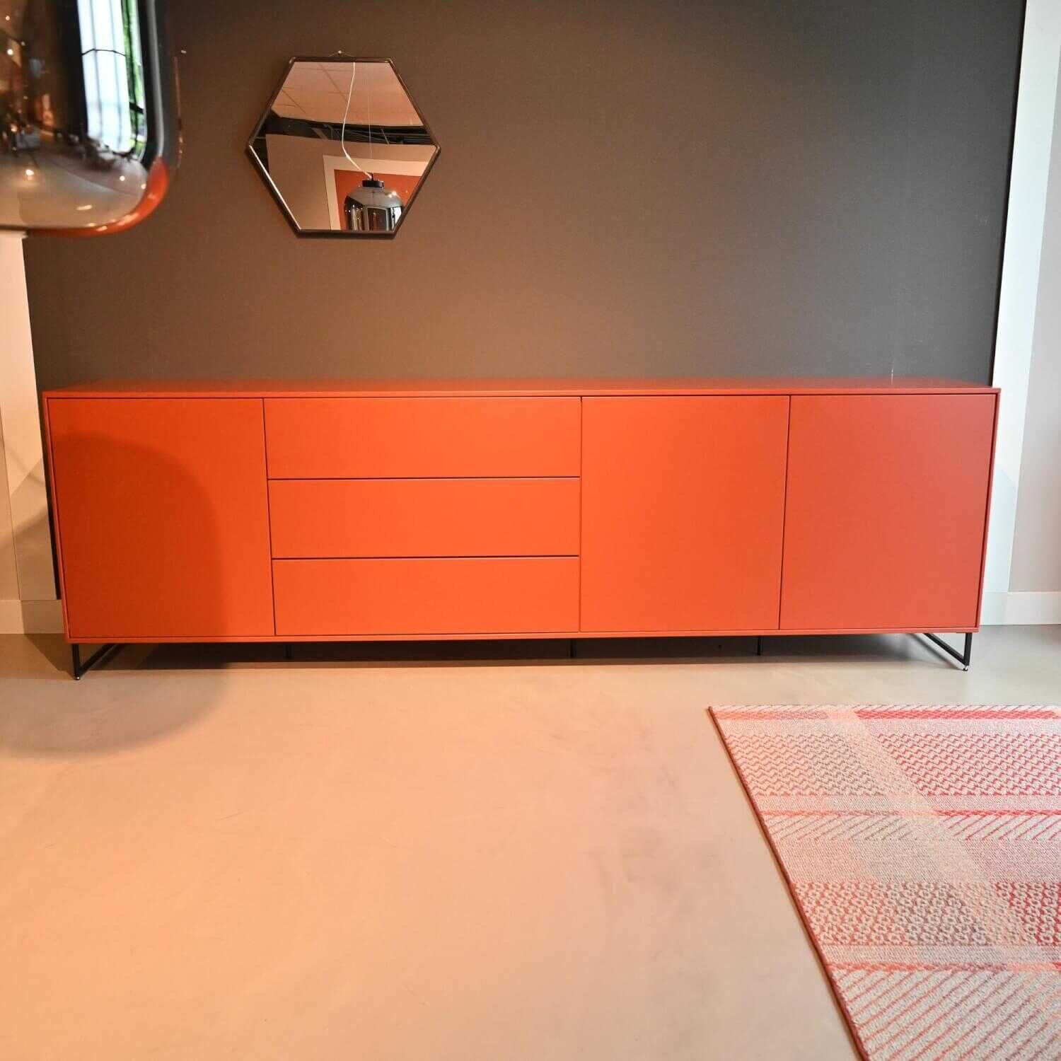 Musterring - Sideboard Lack Ziegelrot Matt - 1