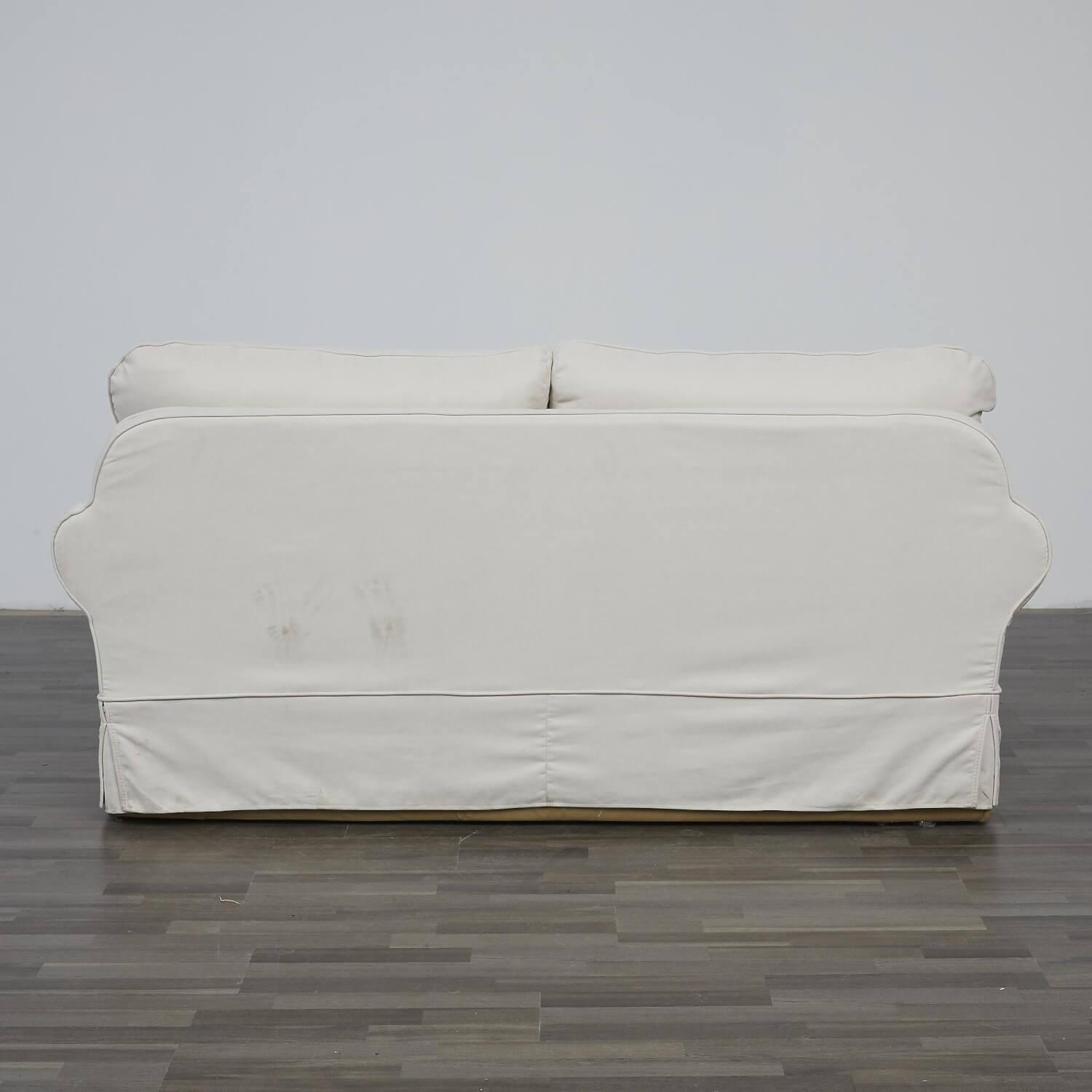 Max Winzer - Sofa Fabric Cream White Frame Wood Feet Covered with Fabric - 11