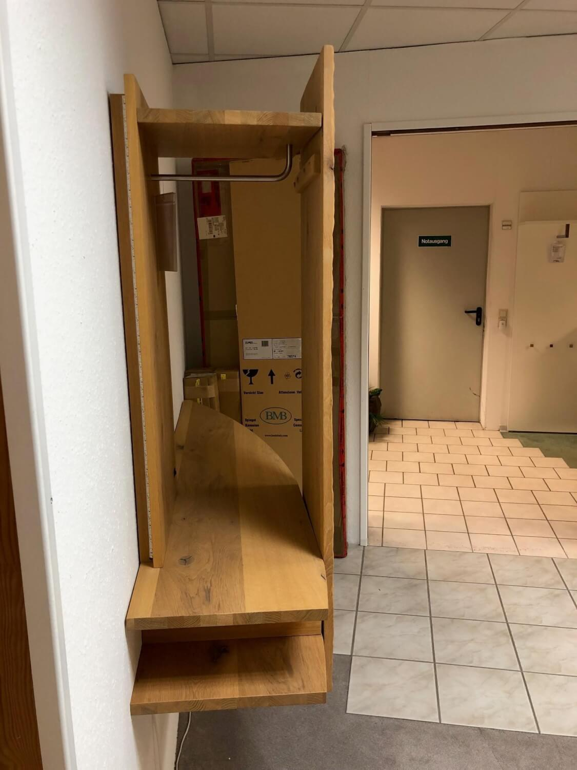 Voglauer - Garderobe Organo Coming Wildeiche Rustiko Schwarz Inklusive Beleuchtung - 6