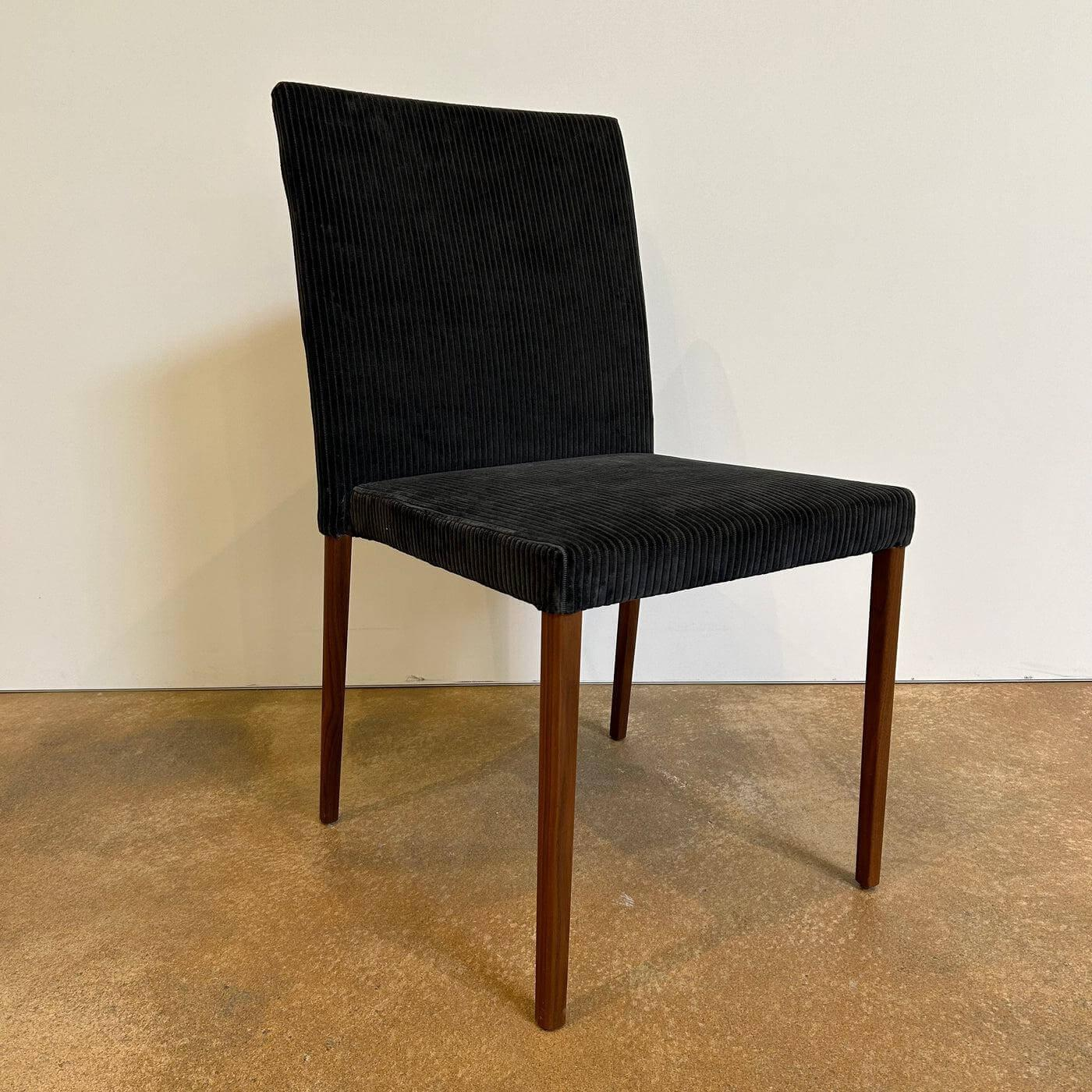 Walter Knoll - 2er-Set Stuhl Jason Lite 1900 Stoff Phlox 183 Dunkelblau Gestell Nussbaum Mit Splintanteil Inklusive Teflongleiter - 7