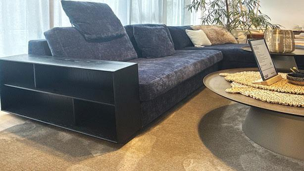 Bielefelder Werkstätten - Ecksofa Inspiration Stoff Ben 1804-191 Blau - 2