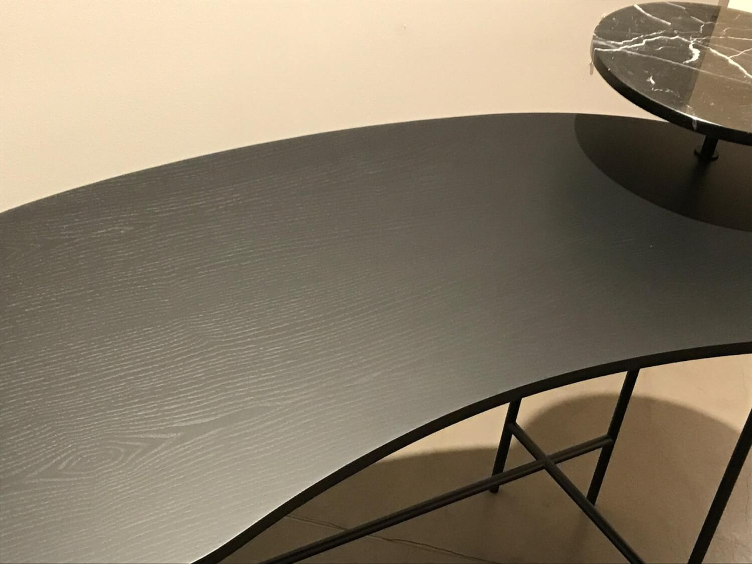 &tradition - Tisch Palette JH9 Kleine Platte Nero Marquina Marmor Große Platte Schwarz Lackiertes Eschenfurnier - 2